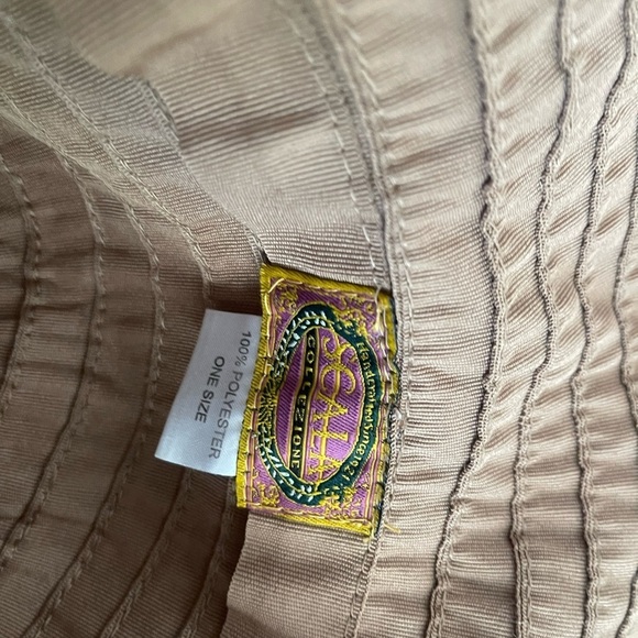 Scala Collection Italian Sun tan wide brim hat fedora style - Picture 5 of 7